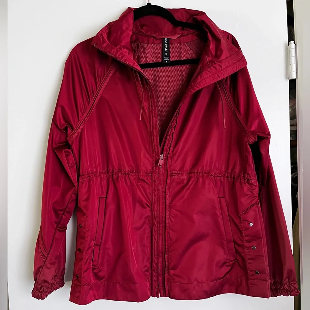 Athleta | Women’s Red Escape Jacket Size: Small (no hood) - Picture 3 of 10